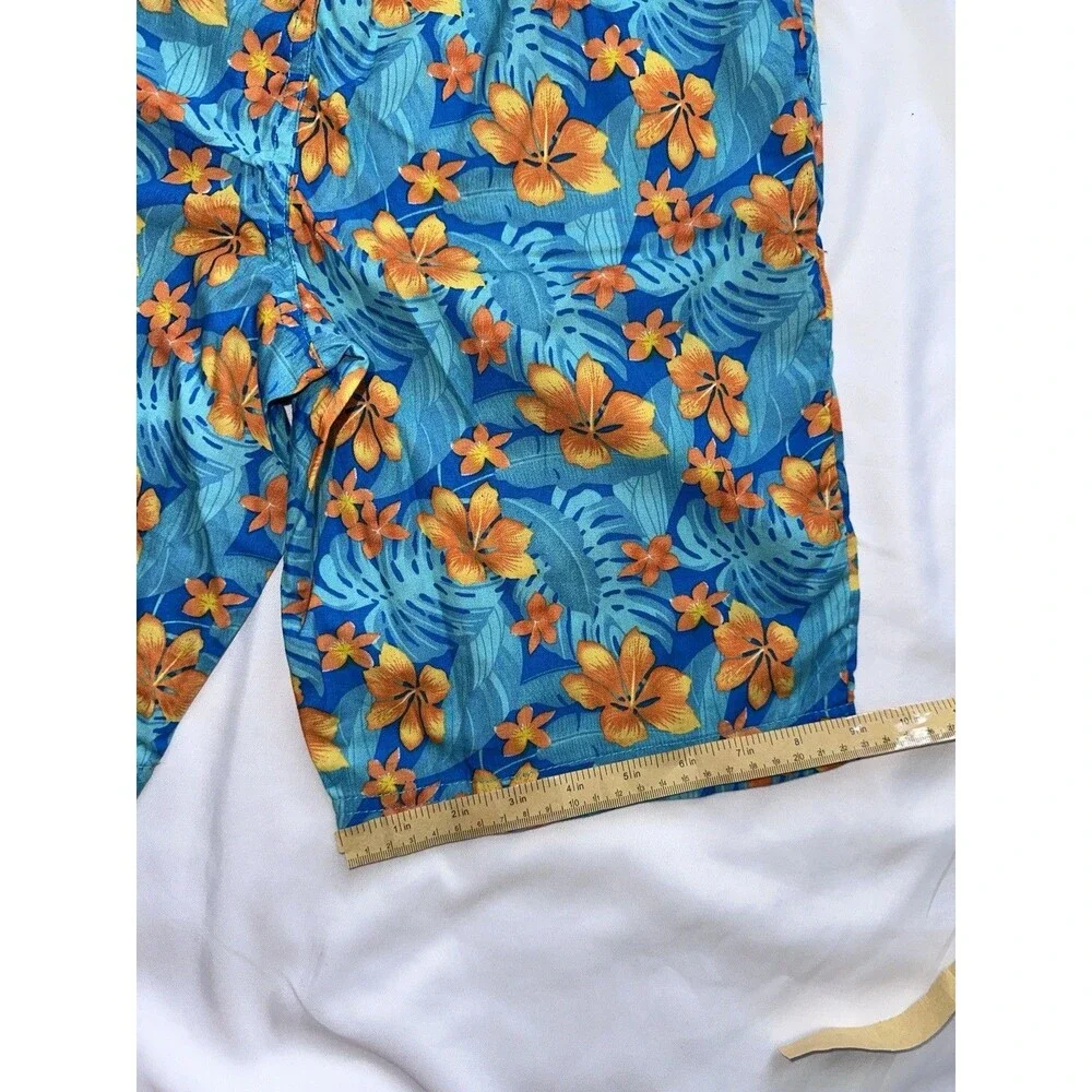 Hurley Boys Youth Size L 12-13Y Tropical Hawaiian Floral Board Shorts Swim